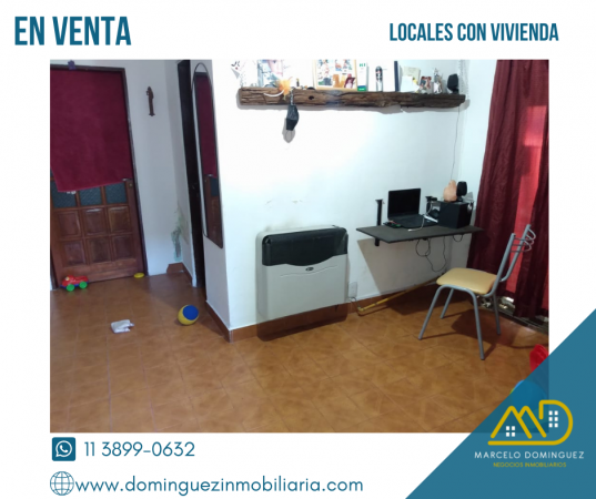 LOCALES COMERCIALES CON VIVIENDA EN VENTA
