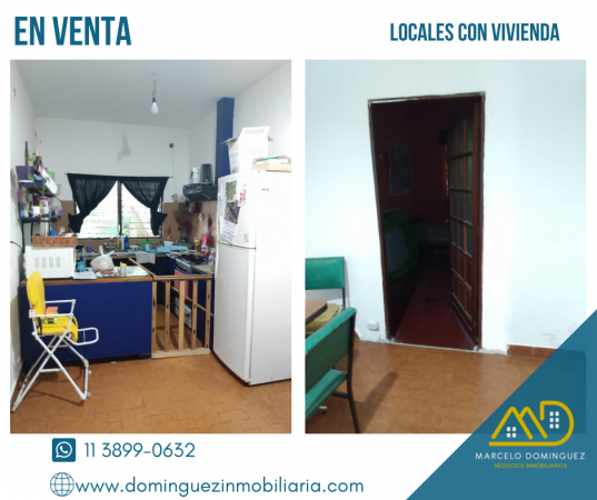 LOCALES COMERCIALES CON VIVIENDA EN VENTA