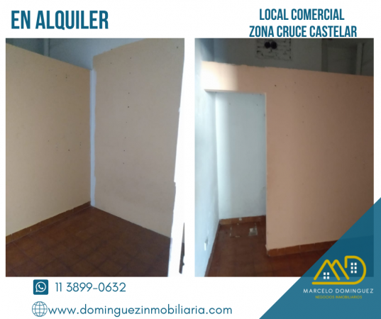 LOCAL COMERCIAL ZONA CRUCE CASTELAR EN ALQUILER