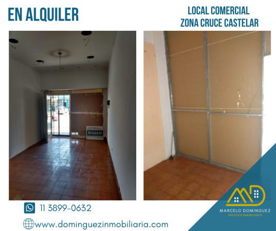 LOCAL COMERCIAL ZONA CRUCE CASTELAR EN ALQUILER