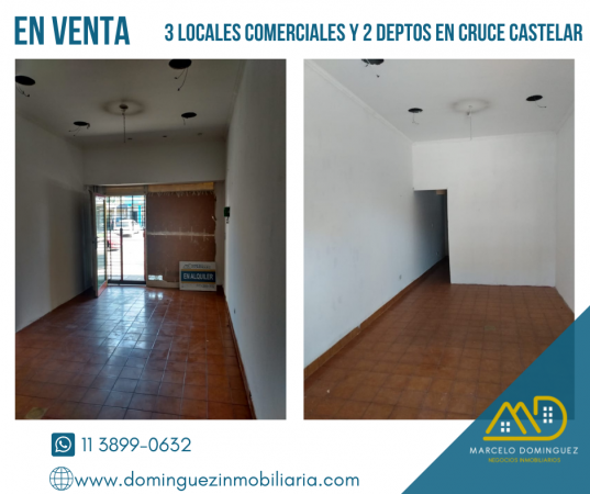 EXCELENTE PROPIEDAD COMERCIAL EN ZONA CRUCE CASTELAR EN VENTA
