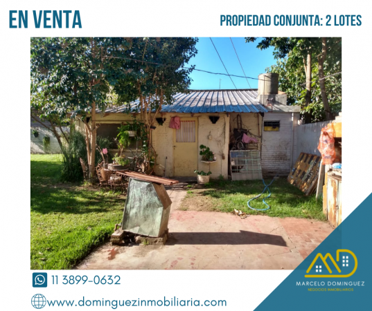 PROPIEDAD CONJUNTA DE DOS LOTES EN VENTA ZONA TRUJUI