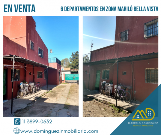 PROPIEDAD DE 6 DEPARTAMENTOS EN VENTA ZONA MARILO BELLA VISTA