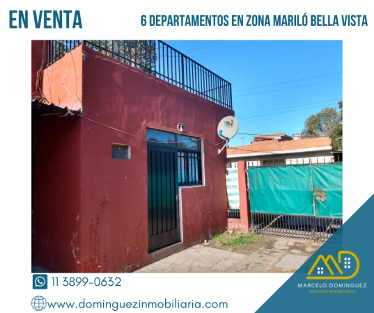 PROPIEDAD DE 6 DEPARTAMENTOS EN VENTA ZONA MARILO BELLA VISTA