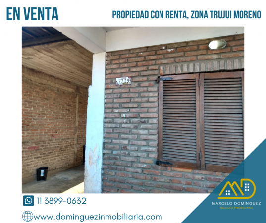 PROPIEDAD CON DEPARTAMENTOS EN RENTA EN VENTA ZONA TRUJUI