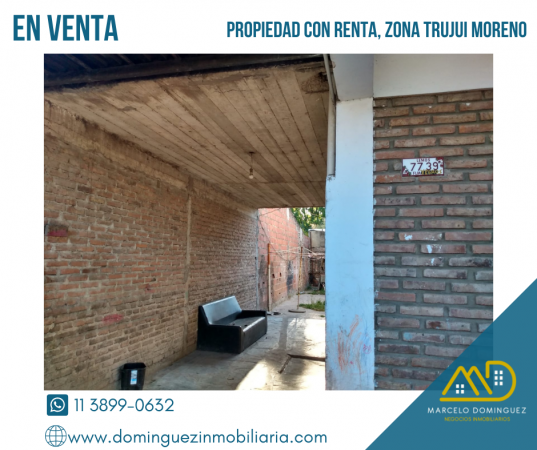 PROPIEDAD CON DEPARTAMENTOS EN RENTA EN VENTA ZONA TRUJUI