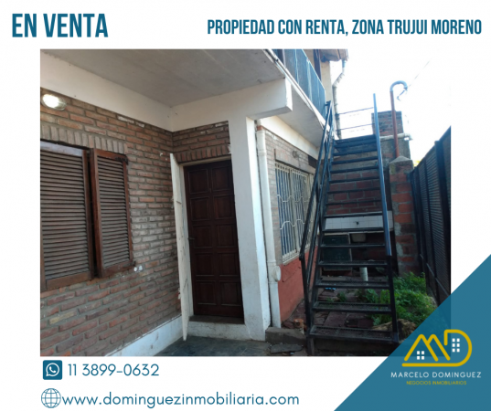 PROPIEDAD CON DEPARTAMENTOS EN RENTA EN VENTA ZONA TRUJUI