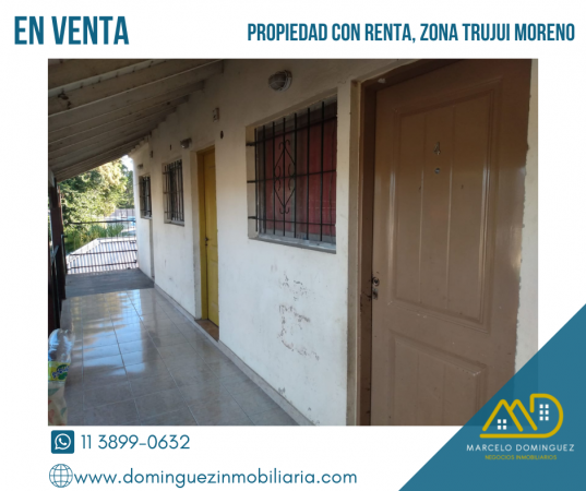 PROPIEDAD CON DEPARTAMENTOS EN RENTA EN VENTA ZONA TRUJUI