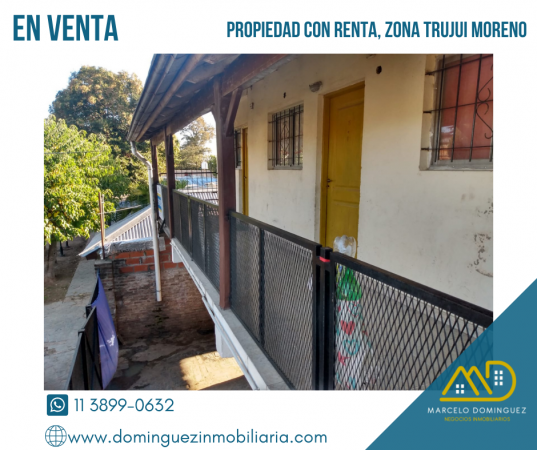 PROPIEDAD CON DEPARTAMENTOS EN RENTA EN VENTA ZONA TRUJUI