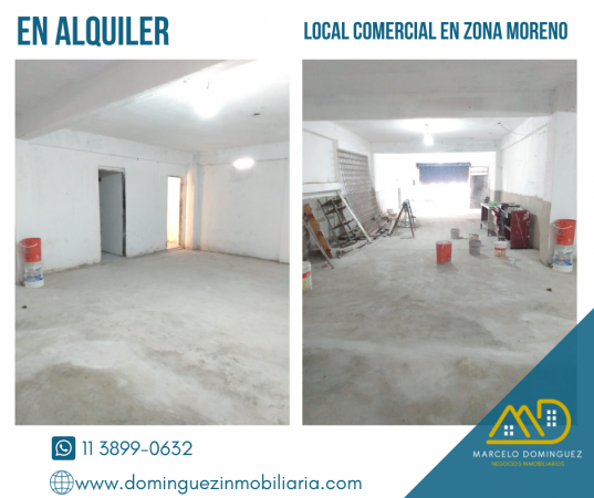 LOCAL COMERCIAL ZONA MORENO EN ALQUILER