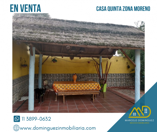 CASA QUINTA EN MORENO EN VENTA