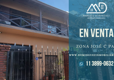 CASA TIPO CHALET EN VENTA ZONA JOSE C PAZ