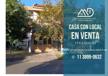 CASA CON LOCAL EN ITUZAINGO